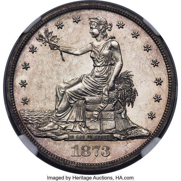 image for: 1873 T$1 Trade Dollar, Judd-1322, Pollock-1465, R.4, PR64 Cameo NGC....