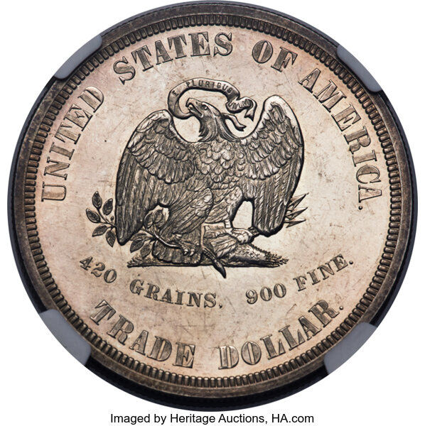 image for: 1873 T$1 Trade Dollar, Judd-1322, Pollock-1465, R.4, PR64 Cameo NGC....