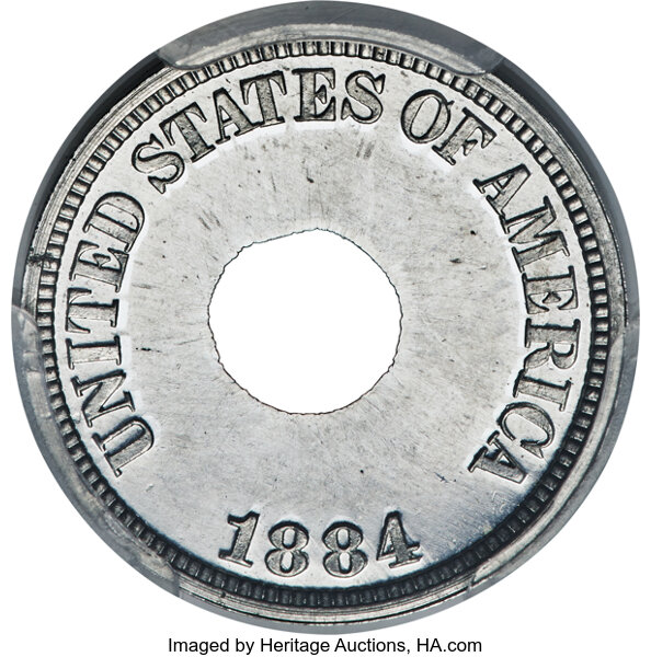 image for: 1884 1C Perforated Cent, Judd-1722, Pollock-1930, Low R.7, PR65 PCGS....