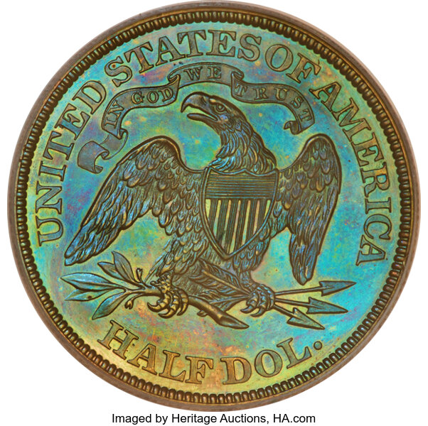 image for: 1870 50C Half Dollar, Judd-935, Pollock-1041, High R.6, PR65 Brown PCGS....