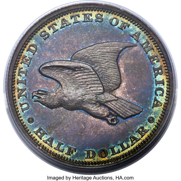 image for: 1838 P50C Half Dollar, Judd-73 Restrike, Pollock-77, R.5, PR66 PCGS. CAC....