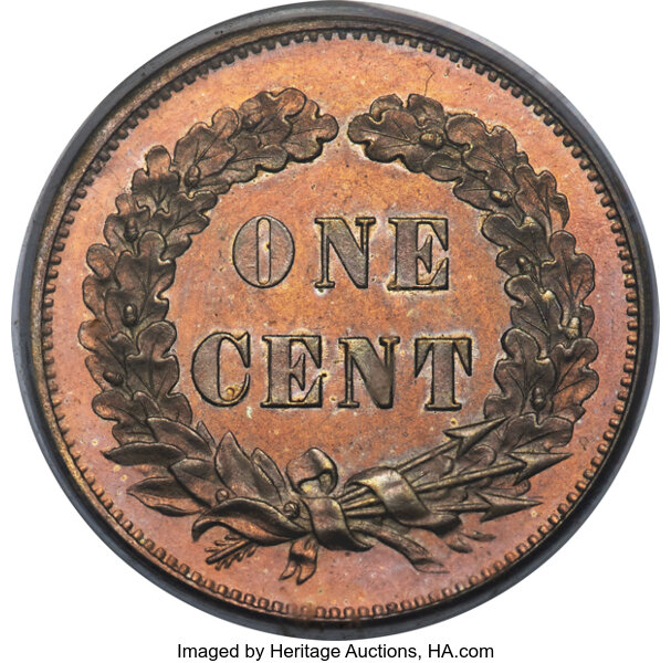 image for: 1858 P1C Flying Eagle Cent, Judd-192, Pollock-235, Snow-PT13, R.5, PR64 PCGS. CAC....