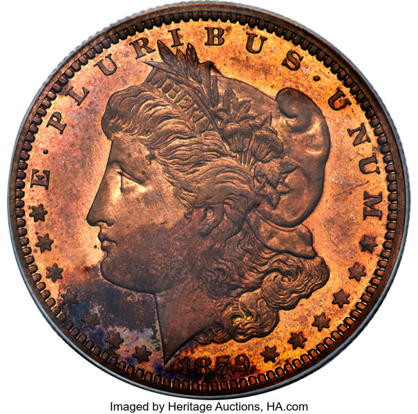 image for: 1879 50C Morgan Half Dollar, Judd-1602, Pollock-1797, R.7, PR65 Red PCGS....