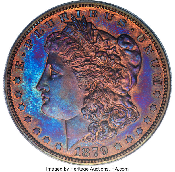 image for: 1879 $1 Morgan Dollar, Judd-1612, Pollock-1808, Low R.7, PR64 Red PCGS....