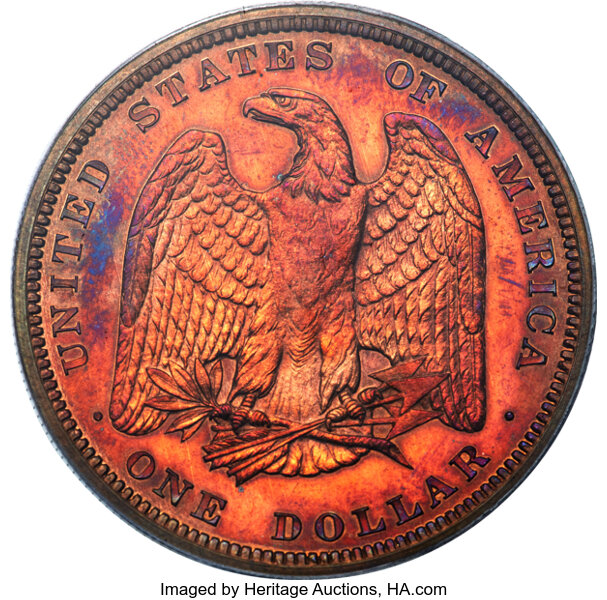image for: 1879 $1 Morgan Dollar, Judd-1612, Pollock-1808, Low R.7, PR64 Red PCGS....