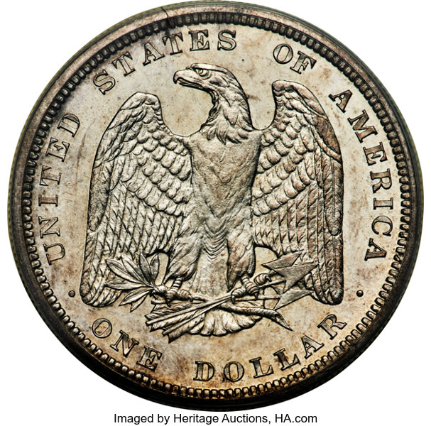 image for: 1879 $1 Morgan's Liberty Head Silver Dollar, Judd-1611, Pollock-1807, R.6, PR64 PCGS....