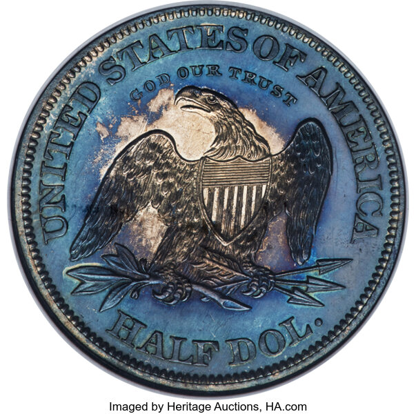 image for: 1863 50C Half Dollar, Judd-340, Pollock-412, Low R.6, PR65 NGC....