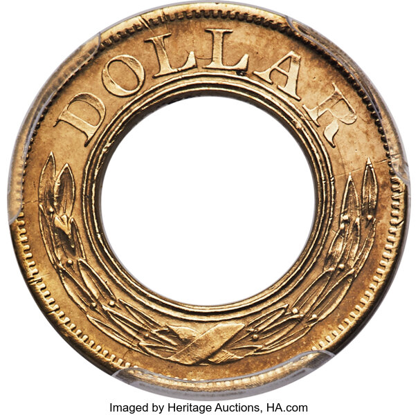 image for: 1852 $1 Gold Dollar, Judd-147 Gilt, Pollock-175, Low R.7, PR65 PCGS. CAC....