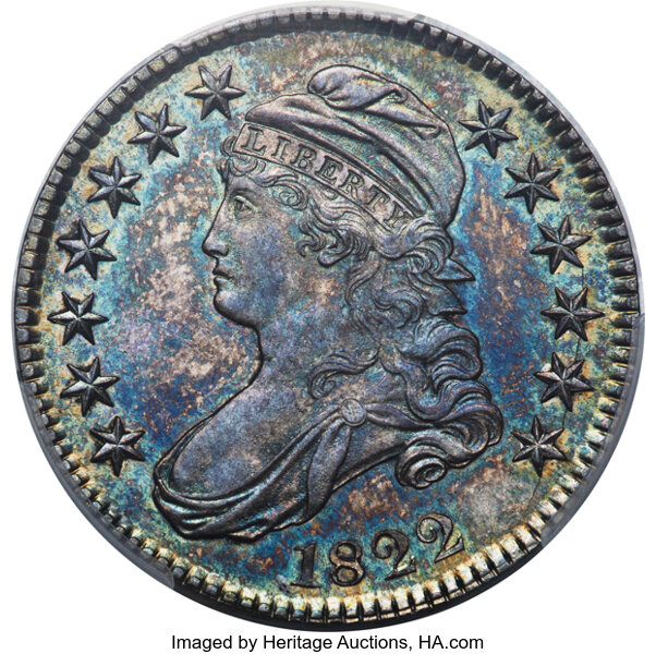 image for: 1822 50C O-105a, R.5, MS64+ PCGS. CAC....