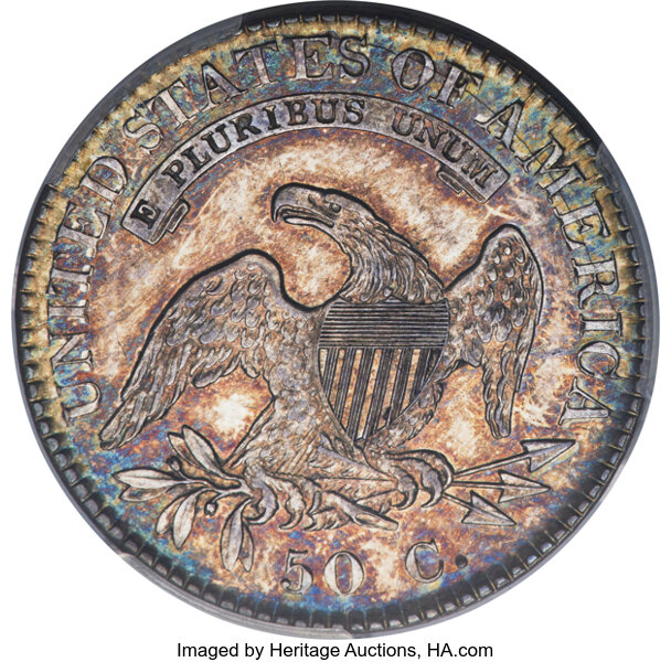 image for: 1822 50C O-105a, R.5, MS64+ PCGS. CAC....