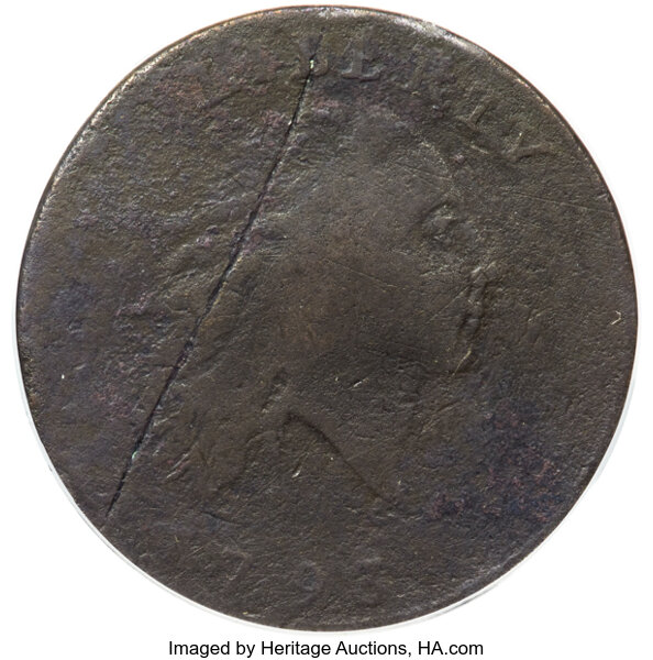 image for: 1793 1C Chain, AMERI., S-1, B-1, R.4, Good 4 PCGS....