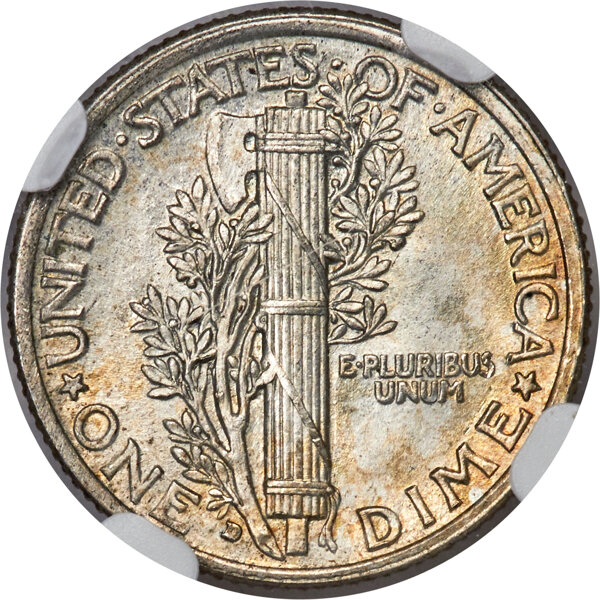 1917 D Mercury Dime FB Mint State (MS) Pricing Guide | The Greysheet