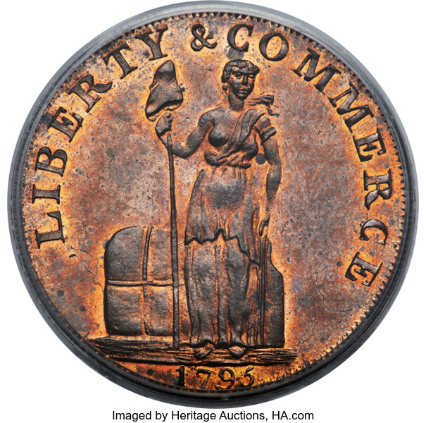 image for: 1795 Talbot, Allum, & Lee Cent PR66 Red and Brown PCGS. CAC. Fuld-1, W-8620....