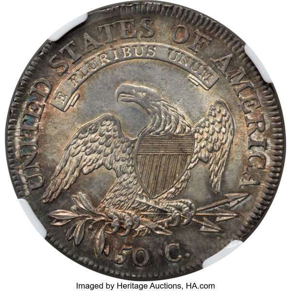 image for: 1809 50C Normal Edge, O-103, R.2, MS65 NGC....