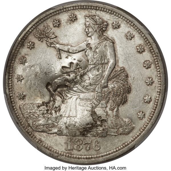 1876 Trade$ Chopmarked MS