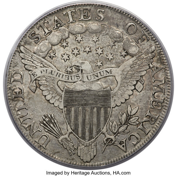 image for: 1802 $1 Narrow Date, B-6, BB-241, R.1, XF40 PCGS. CAC....