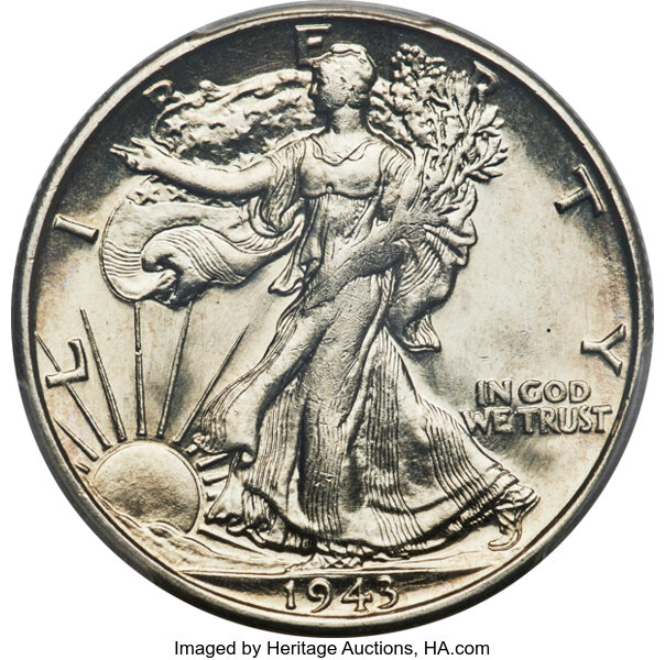 image for: 1943-S 50C MS65 Prooflike PCGS....
