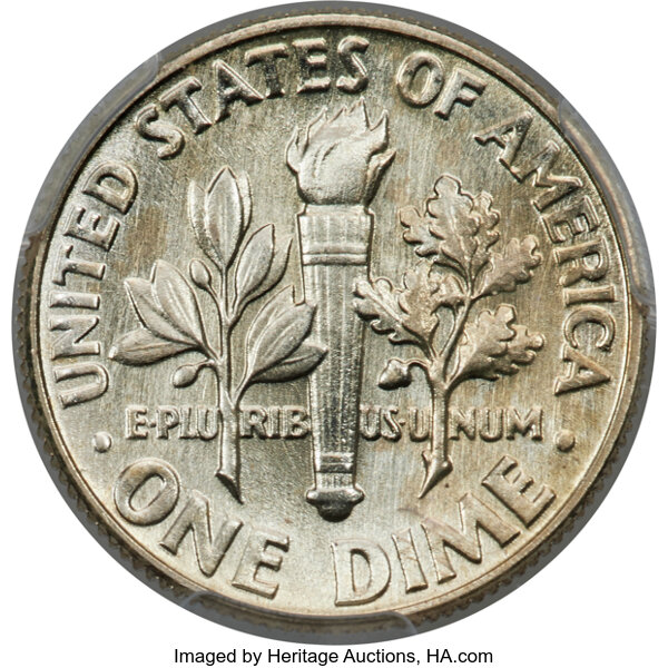 image for: 1964 10C SMS SP67 PCGS....