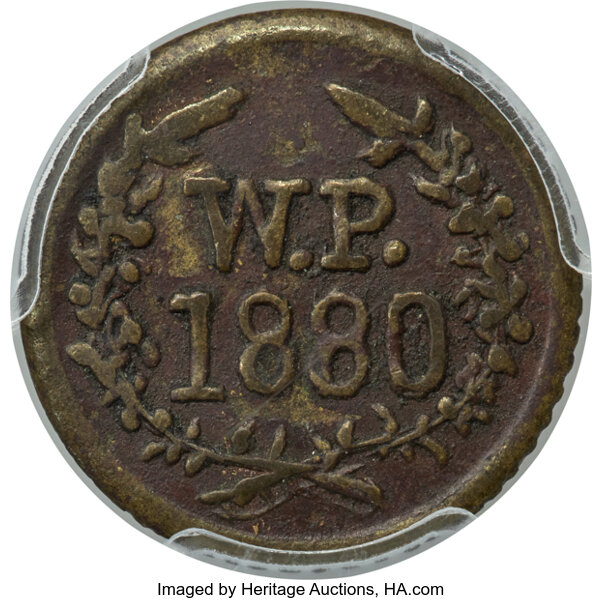 image for: 1880 Wailuku Plantation Half Real XF40 PCGS. M. 2TE-7....