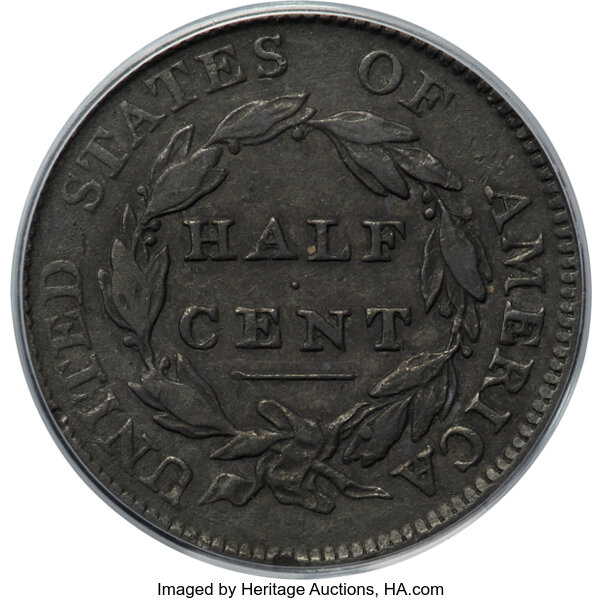 image for: 1811 1/2 C Close Date, C-2, B-2, Low R.3, XF40 PCGS....