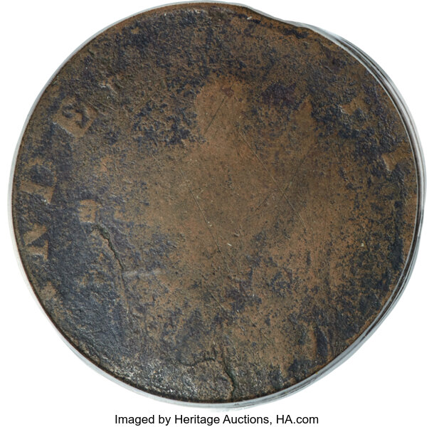 image for: 1788 Connecticut Copper, Vermont Reverse, M. 1-I, RR-39, Bressett 25-U, W-2265, W-4400, High R.5, Good 4 PCGS....