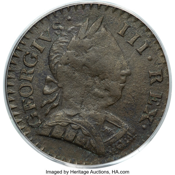 image for: 1788 Vermont Copper, GEORGIVS III REX, RR-31, Vlack 22-88VT, Bressett 24-U, Miller 100-I, W-2260, W-8090, R.4, VF30 PCGS....