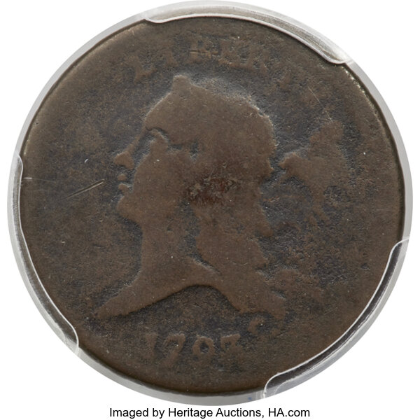 image for: 1793 1/2 C C-2, B-2, R.3, Good 6 PCGS....