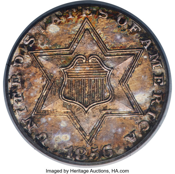 image for: 1856 3CS PR63 PCGS....