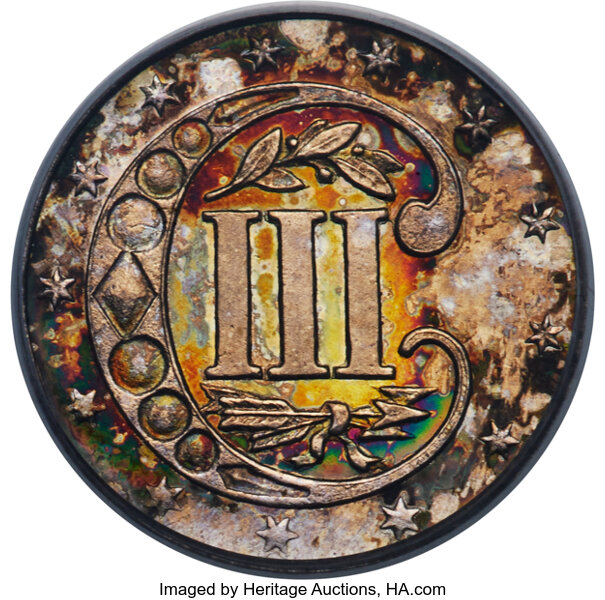 image for: 1856 3CS PR63 PCGS....