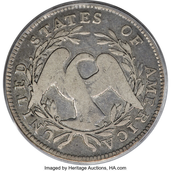 image for: 1795 50C 2 Leaves, O-109, T-16, R.4, Fine 12 PCGS. CAC....