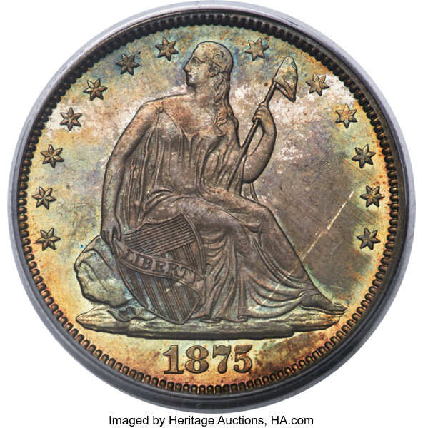 image for: 1875 50C WB-101 MS65 PCGS. CAC....