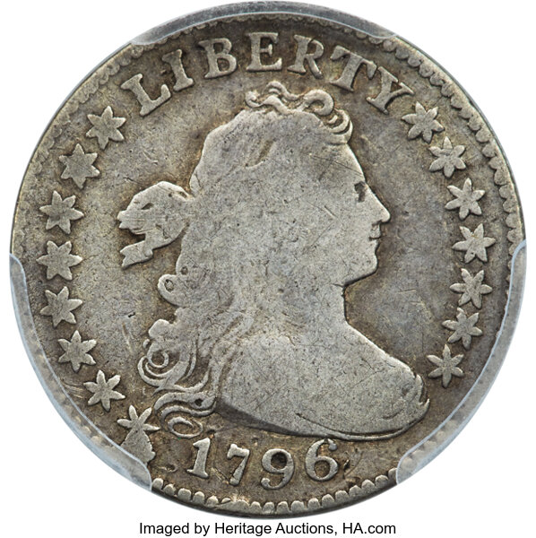 image for: 1796 10C JR-1, R.3, VG8 PCGS....
