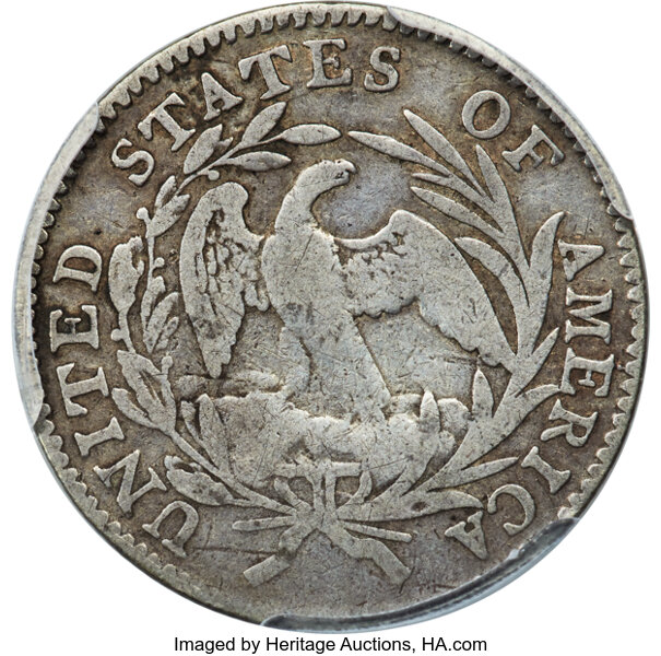 image for: 1796 10C JR-1, R.3, VG8 PCGS....