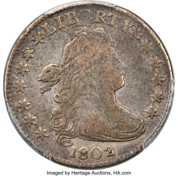 image for: 1802 10C JR-2, R.5, Fine 15 PCGS....