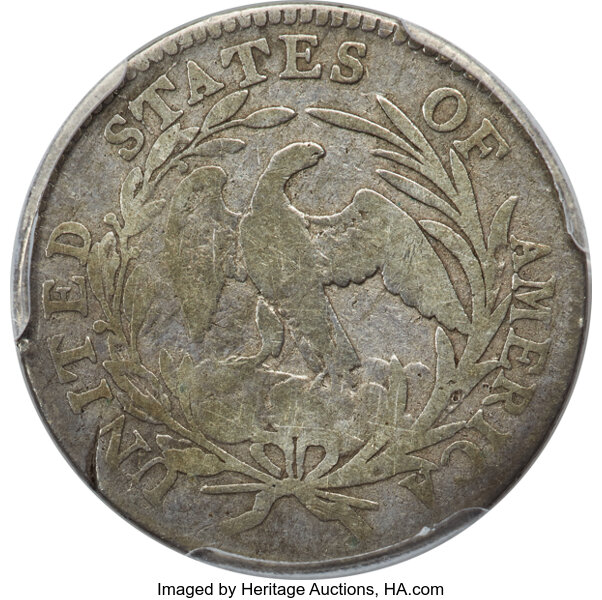 image for: 1796 10C JR-3, R.5, VG10 PCGS....