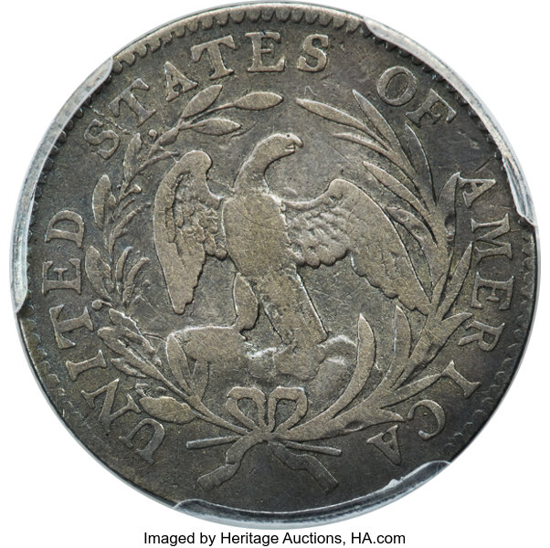 image for: 1796 10C JR-6, R.3, Fine 12 PCGS....