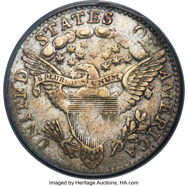 image for: 1801 H10C V-1 and V-2, LM-2, R.4, VF25 PCGS....
