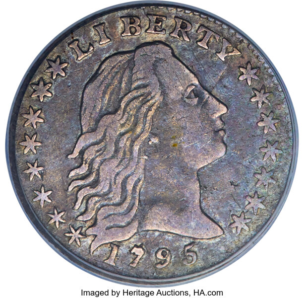 image for: 1795 H10C V-5, LM-8, R.3, VF35 PCGS....