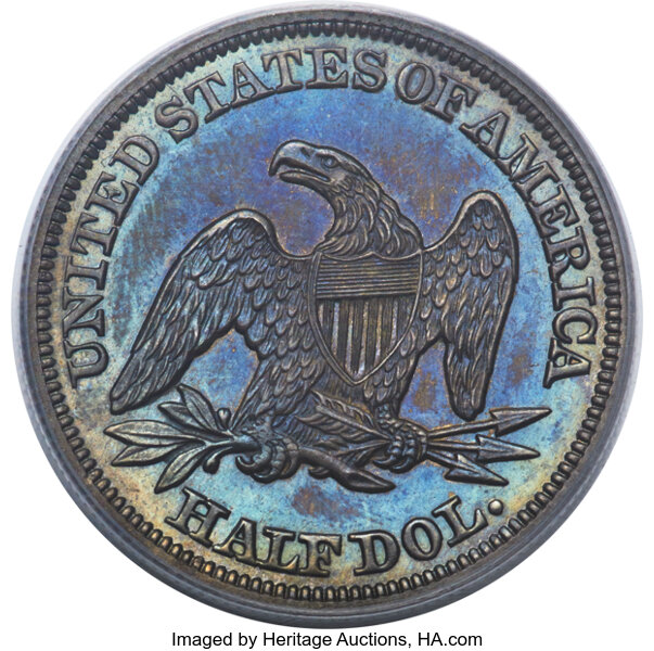 image for: 1858 50C PR64 PCGS. CAC....