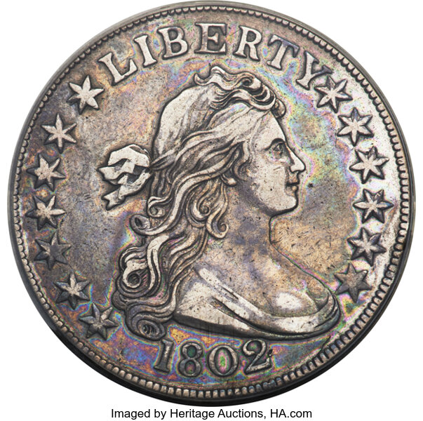 image for: 1802 50C O-101, T-1, R.2 -- Cleaned, Retoned -- ANACS Details. XF40....