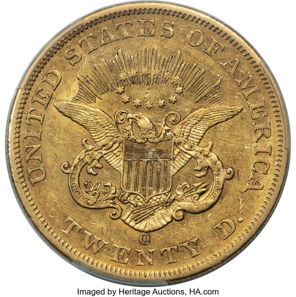 image for: 1861-O $20 XF45 PCGS. Winter-1....