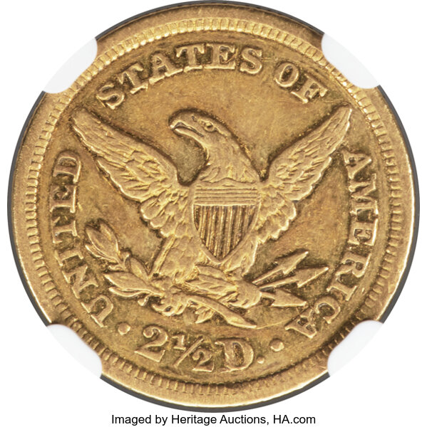 image for: 1841 $2 1/2 JD-1, High R.6, PR55 NGC....