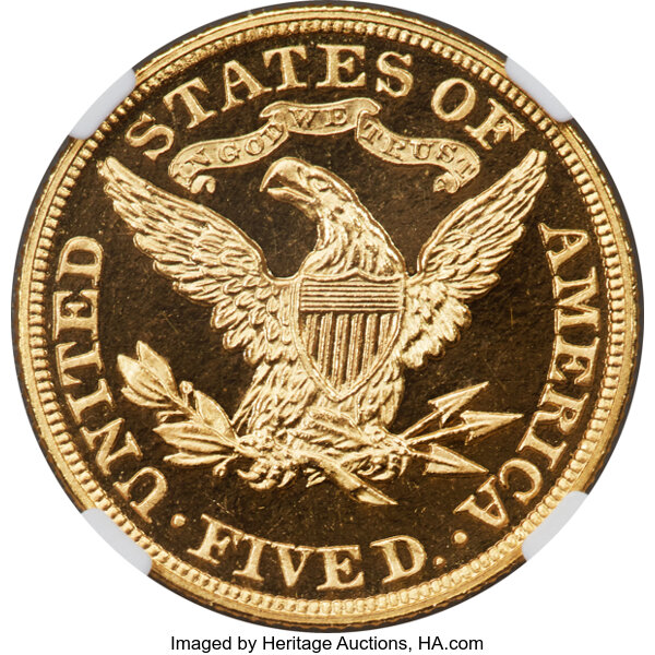 image for: 1885 $5 JD-1, Low R.6, PR67 Ultra Cameo NGC....