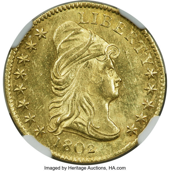 image for: 1802 $2 1/2 BD-3, R.5, MS65 NGC....