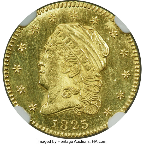 image for: 1825 $2 1/2 BD-2, High R.4, MS66 NGC....