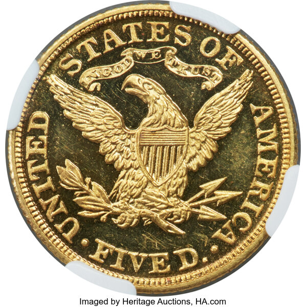 image for: 1901 $5 JD-1, R.4, PR65 Cameo NGC....