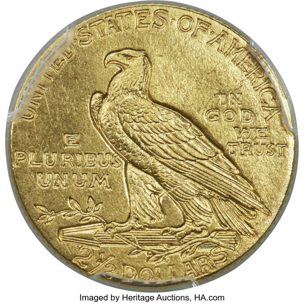 image for: 1910 $2 1/2 JD-1, High R.4, PR64 PCGS....