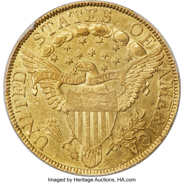 image for: 1799 $10 Small Obverse Stars, BD-8, R.5, AU55 PCGS....