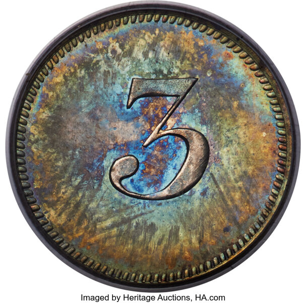 image for: (1849) P3CS Three Cent Silver, Judd-113, Pollock-127, R.7, PR64 PCGS....