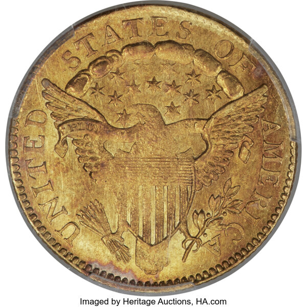 image for: 1806/4 $2 1/2 8x5 Stars, BD-1, High R.4, MS63 PCGS....